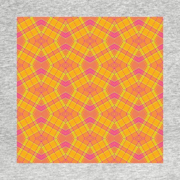 Hot Pink and Lime Retro Plaid Argyle Pattern | 90's | Nineties by gloobella